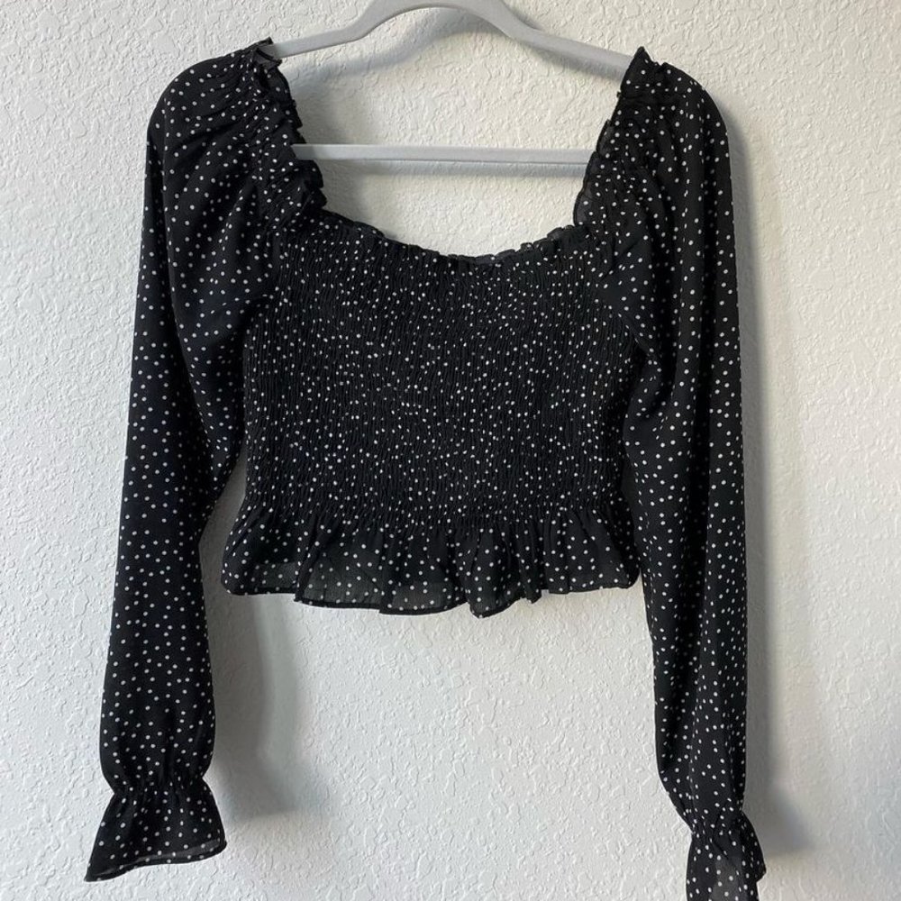 Forever 21 Long Sleeve Crop Top
